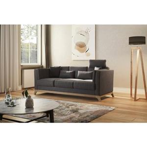 Home affaire 3-zitsbank Viva met houten frame van beukenhout