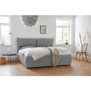 Andas Gestoffeerd bed Jenson als bedframe of met 3 matrassoorten en hardheden