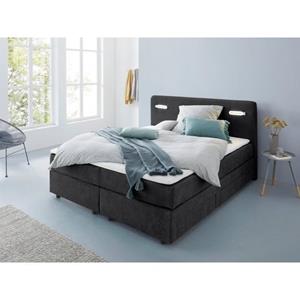 INOSIGN Boxspring Luan Laden, ledverlichting en topmatras, in breedte 120 cm en 180 cm