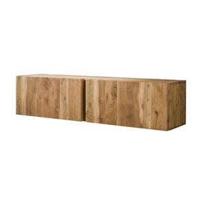 Hoyz Collection  Tv-meubel Zwevend 2l Block - 40x150x37cm - Massief Acacia Naturel