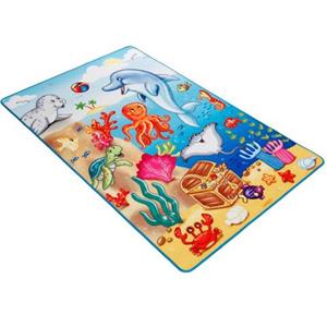 Böing Carpet Kindervloerkleed Lovely Kids LK-7 Motief dieren in de zee, kinderkamer