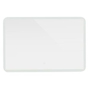 Badezimmer LED-Spiegel mit Touchschalter 90x60 cm Weiß aus Glas ML-Design