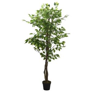 vidaXL Kunstboom ficus 756 bladeren 150 cm groen