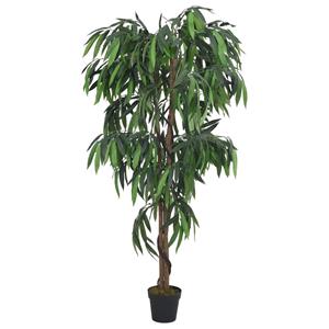 vidaXL Kunstplant mangoboom 1050 bladeren 200 cm groen