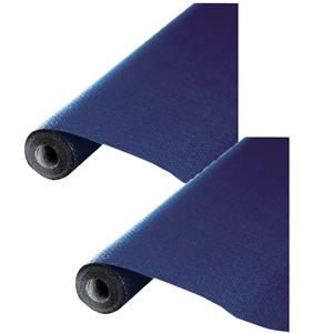 Givi Italia Feest tafelkleed op rol - 2x - navy blauw - 120cm x 5m - papier -