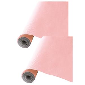 Givi Italia Feest tafelkleed op rol - 2x - roze - 120cm x 5m - papier -
