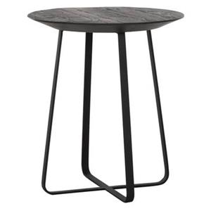 DTP Home Coffee table Neptunes small BLACK,45xØ40 cm, recycled teak...