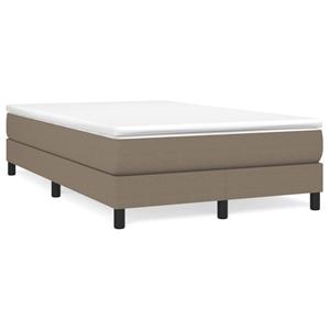 VidaXL Boxspring met matras stof taupe 120x190 cm