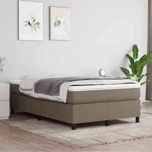 VidaXL Boxspring met matras stof taupe 120x200 cm