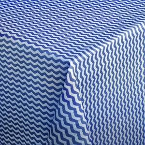 ERWIN M. Tafelkleed Waves vierkant; 100x100 cm (BxL); blauw; vierkant