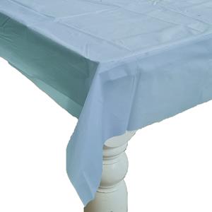 Givi Italia Feest tafelkleed van pvc - licht blauw - 240 x cm - tafel versiering -