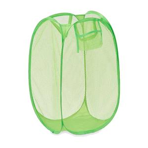 Kipit Wasmand flexibel/opvouwbaar - groen - kunststof - 33 x 33 x cm - 60 liter -