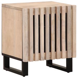 vidaXL Nachtkastjes 2 st 40x33x46 cm massief gebleekt mangohout