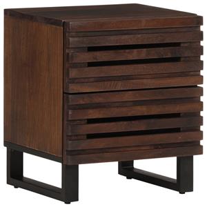 vidaXL Nachtkastjes 2 st 40x33x46 cm massief mangohout