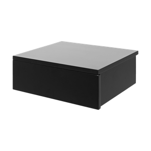 Lisomme Bram houten nachtkastje zwart - 37 x 13 cm