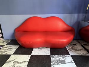 Whoppah Vintage Lippen Sofa Leather/Plastic - Tweedehands