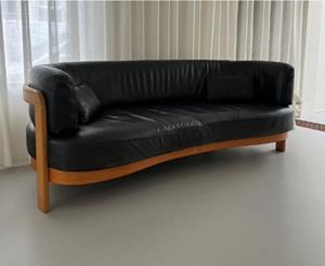 Spectrum Hans Ell Vintage Sofa Leather/Wood - Tweedehands