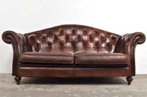 Whoppah Vintage Chesterfield Camelback Leather - Tweedehands