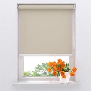 Raamdecoratie.com Rolgordijn Easy Soft - Verduisterend - Beige - 80 X 190