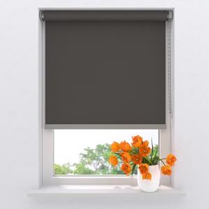 Raamdecoratie.com Rolgordijn Easy Soft - Verduisterend - Dark Grey - 90 X 190