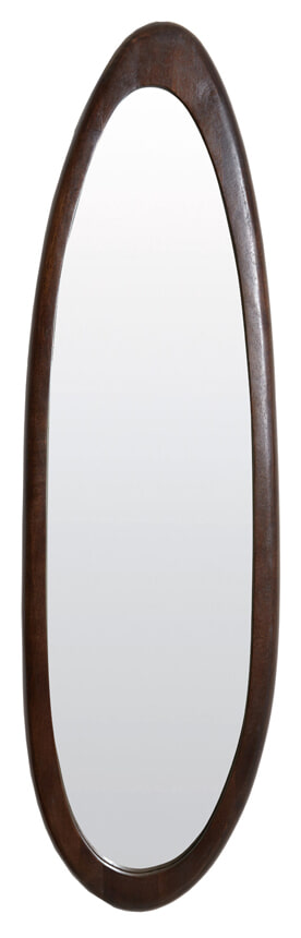 Light & Living Organische Spiegel Salento Mangohout, 140 x 40cm - Bruin