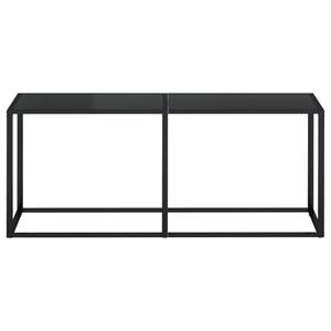 vidaXL Wandtafel 180x35x75,5 cm gehard glas zwart