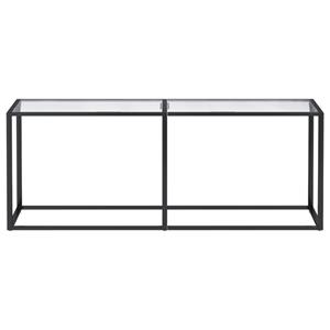 vidaXL Wandtafel 200x35x75,5 cm gehard glas transparant