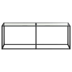 vidaXL Wandtafel 220x35x75,5 cm gehard glas transparant