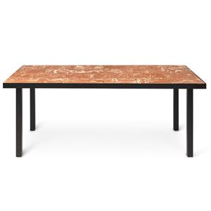 Ferm LIVING-collectie Eettafel Flod Tiles Teracotta/Black