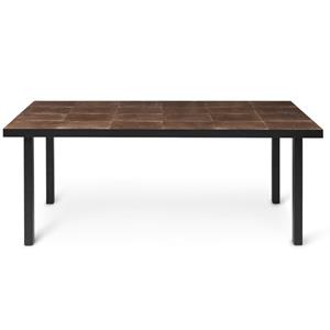 Ferm LIVING-collectie Eettafel Flod Tiles Moka/Black