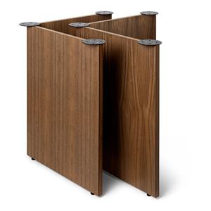 Ferm LIVING-collectie Tafelpoten Mingle Wooden W68 - Walnoot Fineer