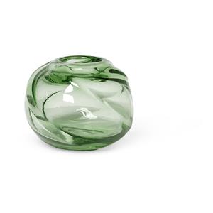 Ferm LIVING-collectie Vaas Water Swirl rond recycled glas
