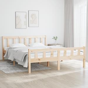 VidaXL Bedframe massief hout 150x200 cm