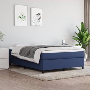 VidaXL Bedframe stof blauw 140x190 cm