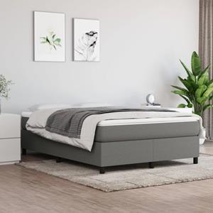 VidaXL Bedframe stof donkergrijs 140x200 cm