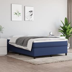 VidaXL Bedframe stof blauw 140x200 cm