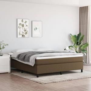 VidaXL Bedframe stof donkerbruin 180x200 cm