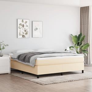 VidaXL Bedframe stof crèmekleurig 180x200 cm