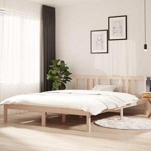 VidaXL Bedframe massief hout 150x200 cm