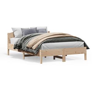 VidaXL Bedframe met hoofdbord massief grenenhout 160x200 cm