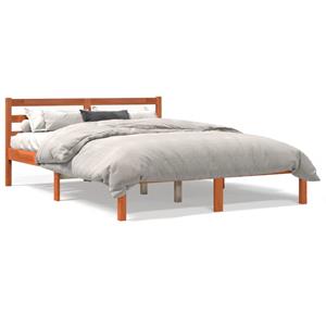 VidaXL Bedframe massief grenenhout wasbruin 120x190 cm