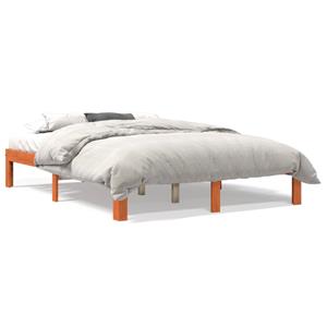 VidaXL Bedframe massief grenenhout wasbruin 120x190 cm