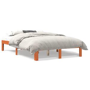 VidaXL Bedframe massief grenenhout wasbruin 120x200 cm