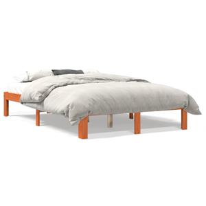 VidaXL Bedframe massief grenenhout wasbruin 140x200 cm