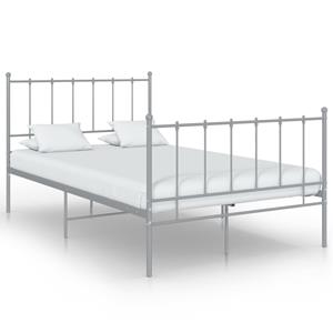 VidaXL Bedframe metaal grijs 120x200 cm