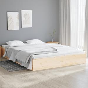 VidaXL Bedframe massief hout 140x190 cm