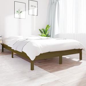 VidaXL Bedframe massief hout honingbruin 180x200 cm