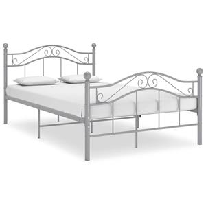 VidaXL Bedframe metaal grijs 120x200 cm