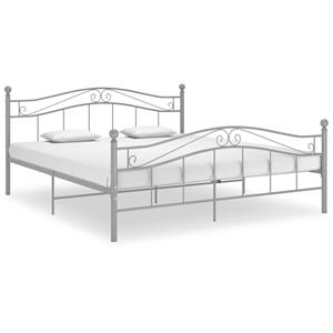 VidaXL Bedframe metaal grijs 140x200 cm