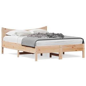 VidaXL Bedframe massief grenenhout 140x190 cm